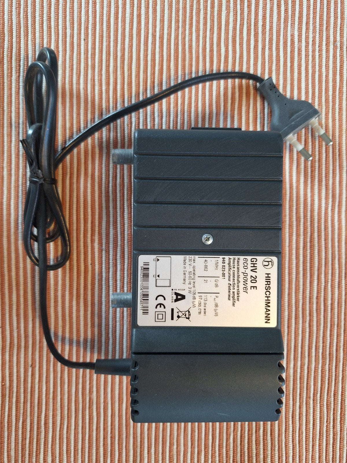 Hirschmann GHV 20 E eco-power Huis aansluitversterker, Ophalen of Verzenden, Gebruikt, Decoder