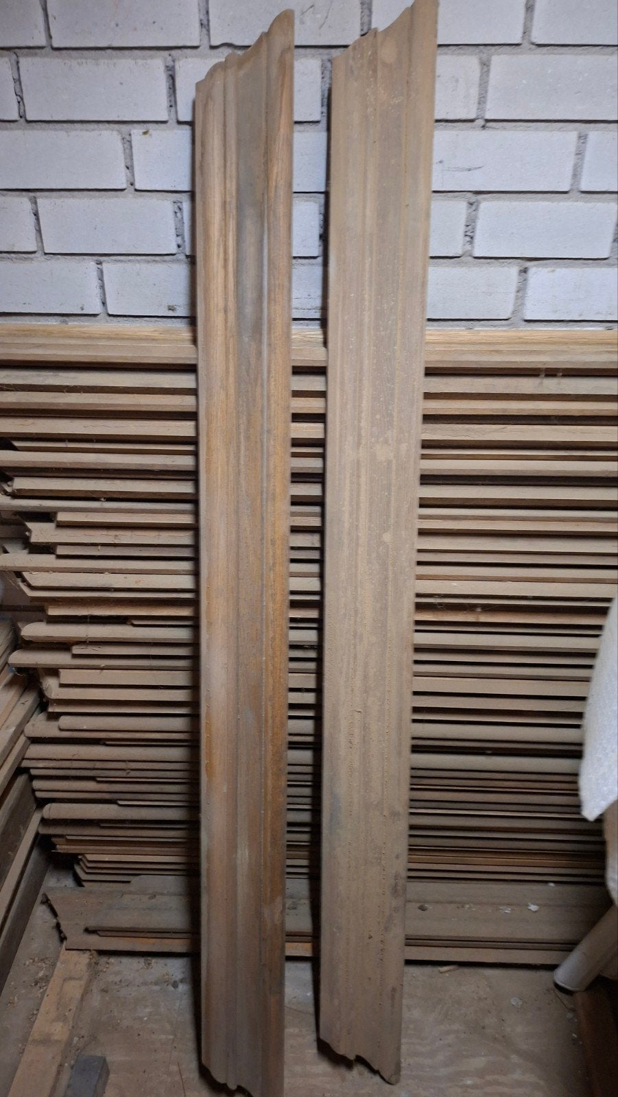 Eikenhouten sierlijsten, Ophalen, Eiken, 100 tot 150 cm, Plinten