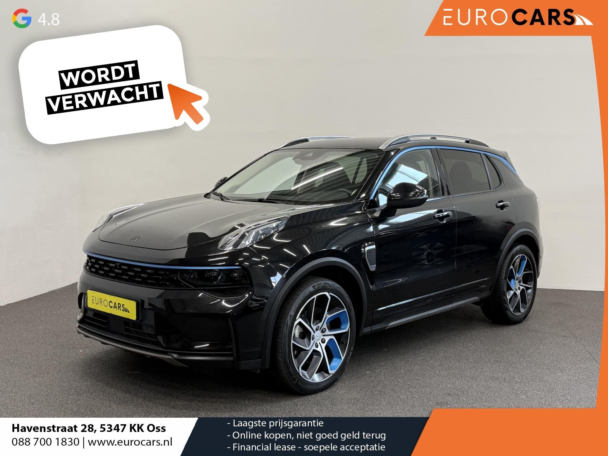 Lynk & Co 01 1.5 Panoramadak Navigatie Apple CarPlay Android, Stof, Gebruikt, Euro 6, Zwart