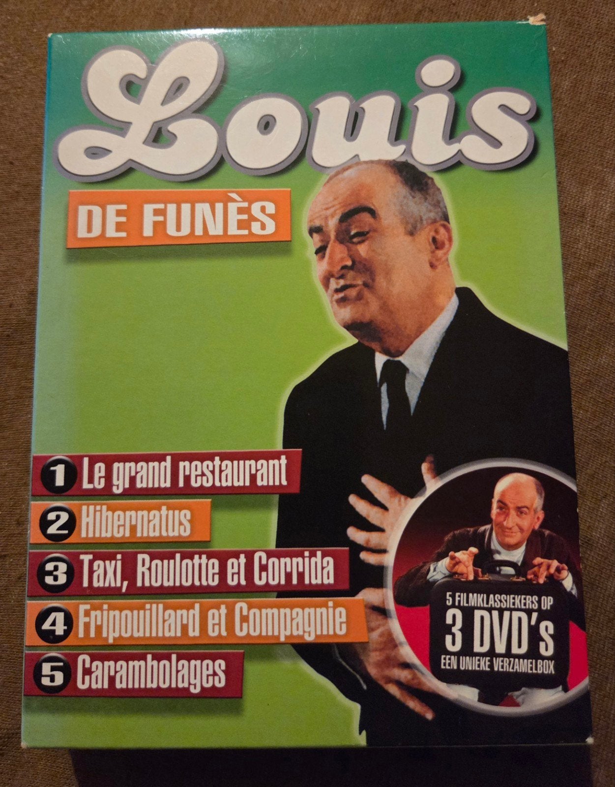 Louis de Funès: 3-DVD Boxset, Nederlands, Ophalen of Verzenden, Zo goed als nieuw, Komedie