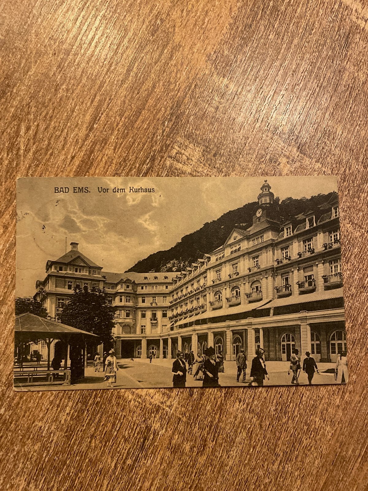 Oude ansichtkaart Bad Ems, Voor het Kurhaus, Duitsland, Ophalen of Verzenden, Voor 1920, Gelopen, Duitsland
