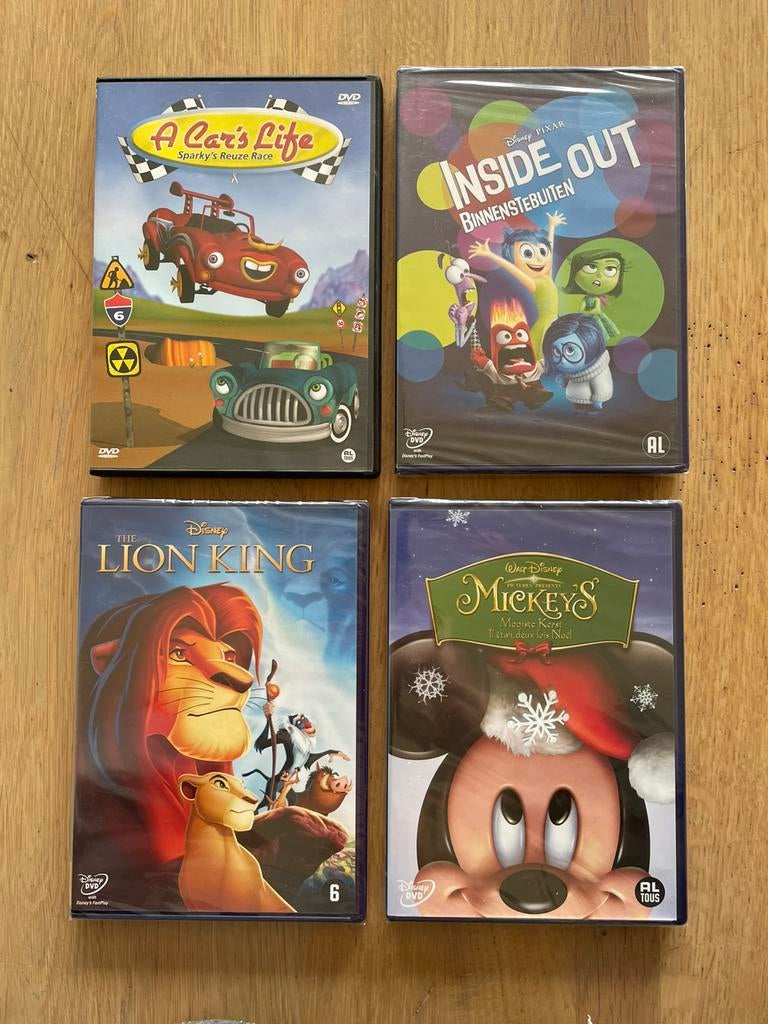 4 Disney/Pixar dvd’s (3x nieuw/geseald), Alle leeftijden, Ophalen of Verzenden, Nieuw in verpakking, Overige soorten