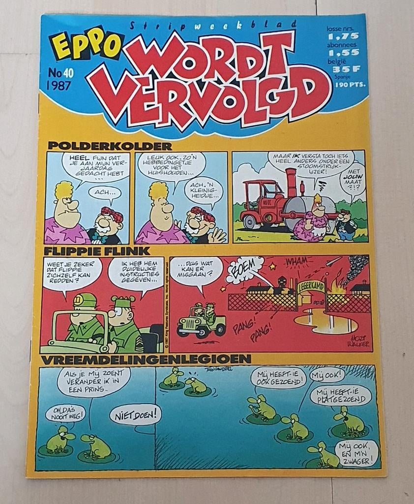 Te koop: Eppo stripweekblad nr. 40 uit 1987, Eén stripboek, Ophalen of Verzenden, Gelezen