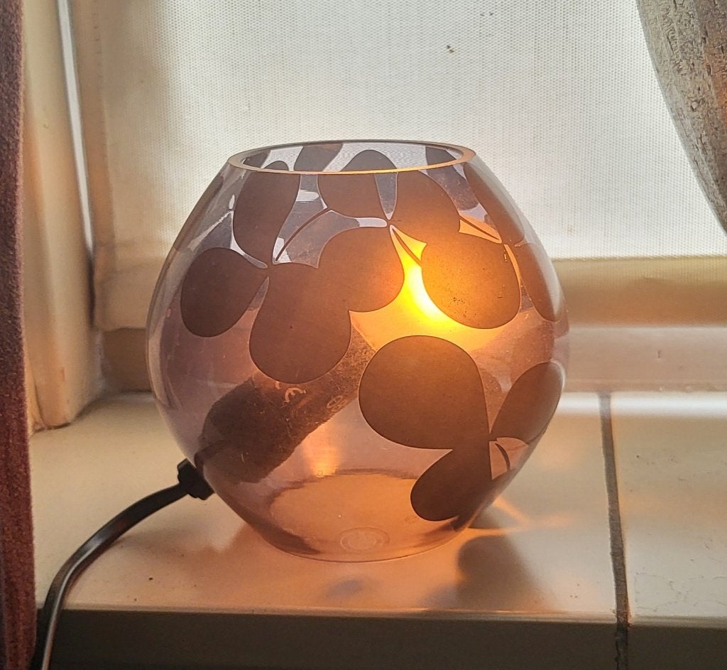 Ikea Knubbing glazen lampje, Ophalen, Glas, IKEA, Met schakelaar