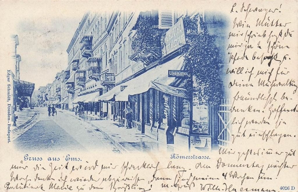 702-388-001 Gruss Aus Ems Römerstrasse, Verzenden, Voor 1920, Duitsland