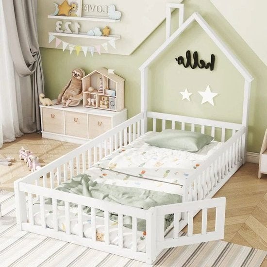 Kinderbed Tweepersoonsbed - Bed in Huis Design met Schoorste, Corvance B.V., Verzenden, Nieuw, Corvancebol@gmail.com