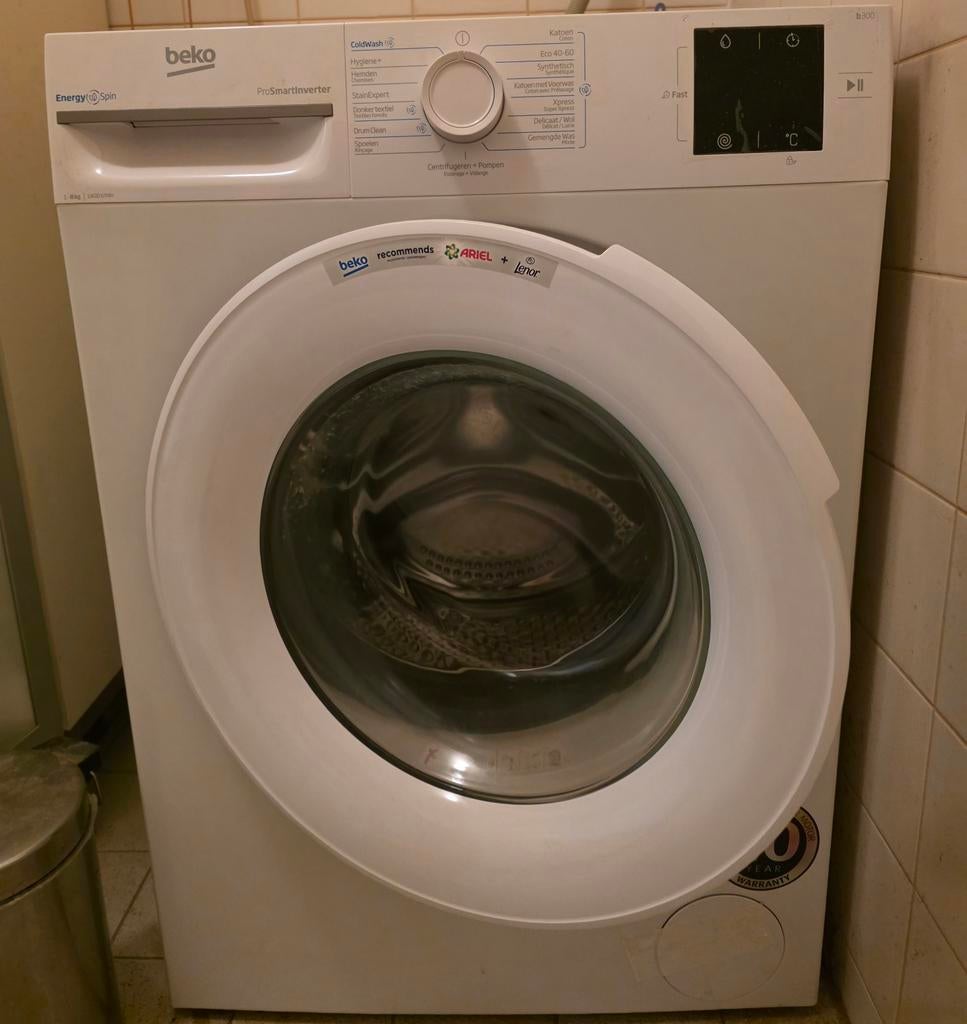 Beko wasmachine, Ophalen, Zo goed als nieuw, 1200 tot 1600 toeren