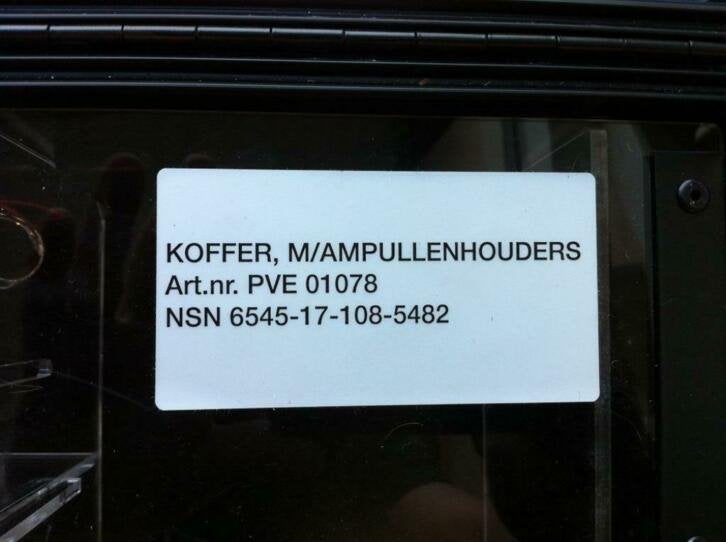 Ambu koffer vr medische hulpmiddelen (dierenarts, huisarts), Niet ingevuld, Gebruikt, Niet ingevuld, Ophalen of Verzenden