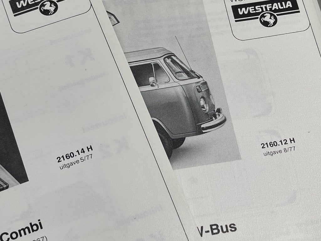 Persmap VW T2 Combi  en Volkswagen LT 28  camper / 1977, Ophalen of Verzenden, Zo goed als nieuw, Volkswagen