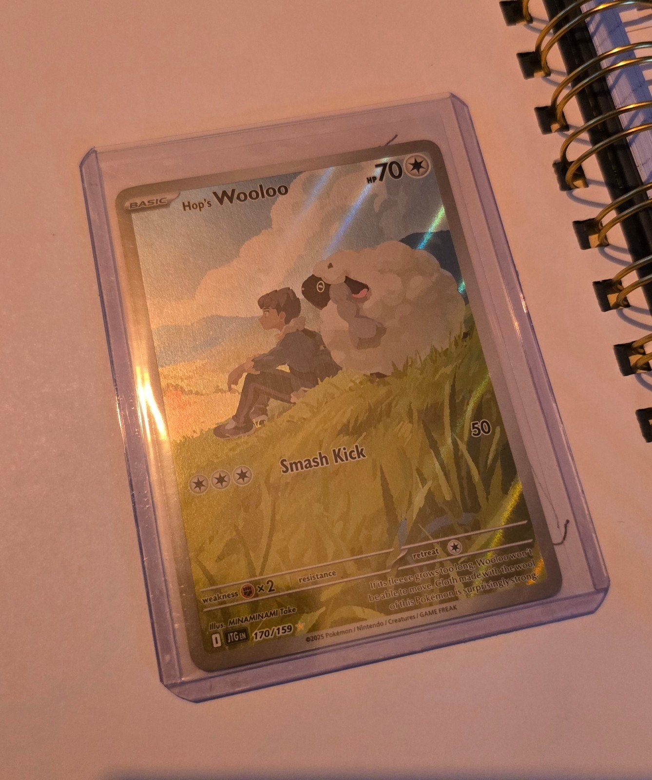Hop's Wooloo Pokémon kaart - Nieuwstaat, Ophalen of Verzenden, Nieuw, Losse kaart, Foil