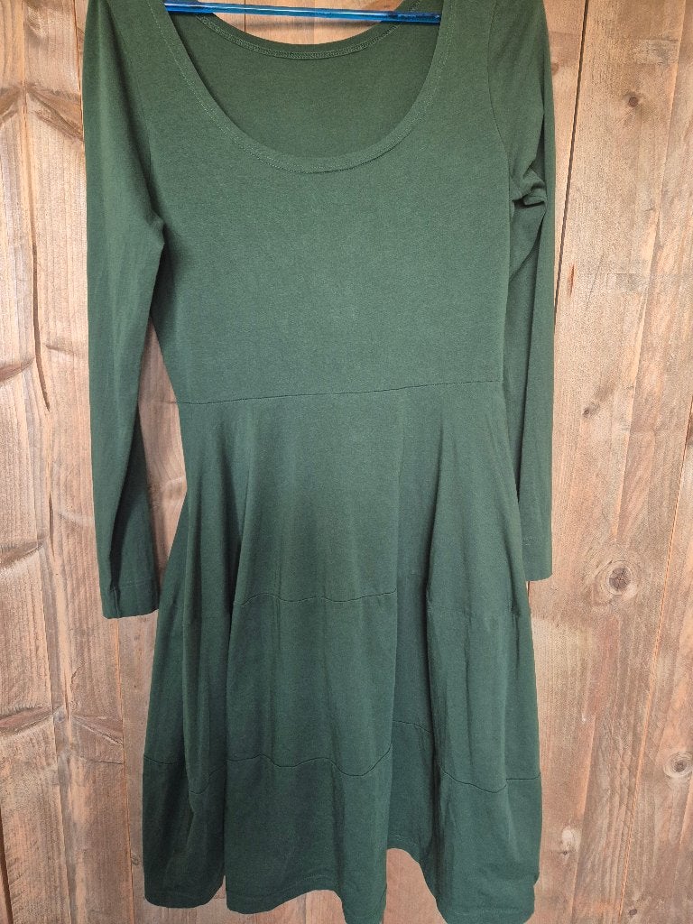 Cora Kemperman moss green dress size M, Kleding | Dames, Maat 38/40 (M), Ophalen of Verzenden, Cora Kemperman, Gedragen