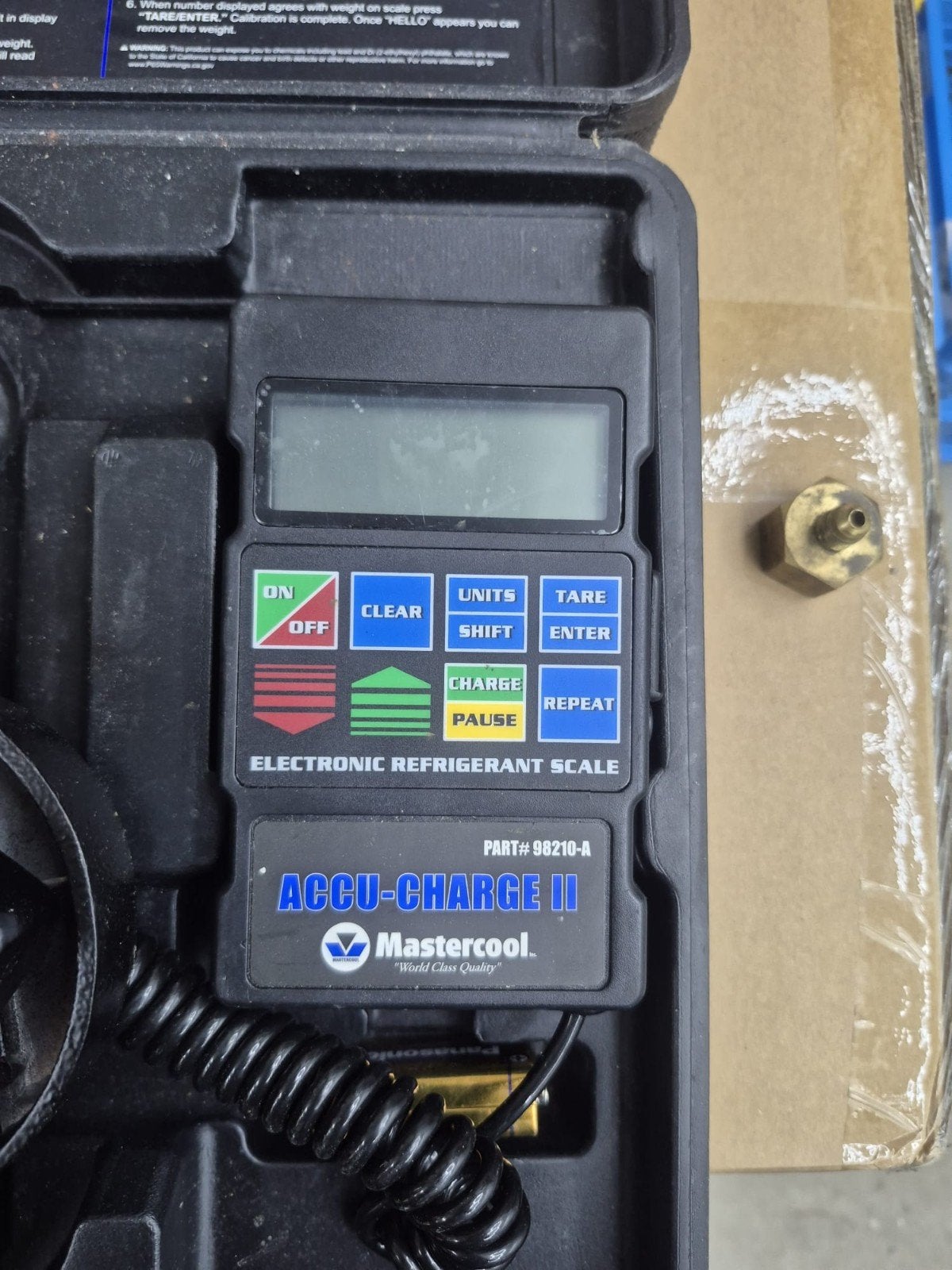 Mastercool weegschaal accu charge II 98210A, Ophalen of Verzenden