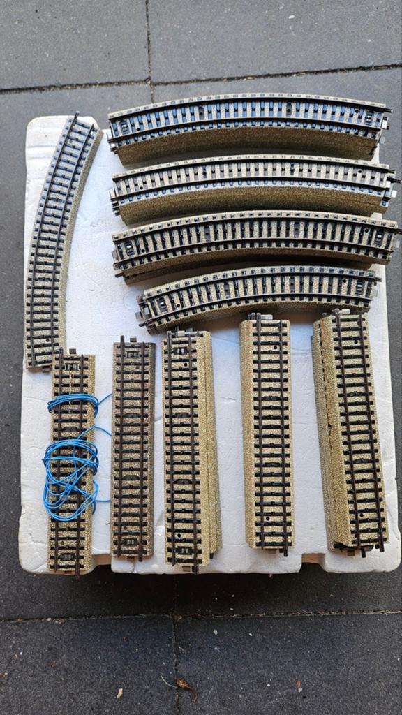 Diverse rails van Marklin., Wisselstroom, Gebruikt, Rails, Ophalen of Verzenden