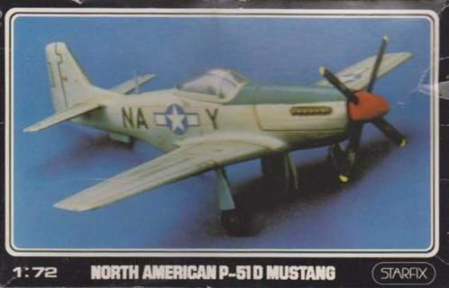 Starfix North American P-51D Mustang (709/05) SHF, Overige merken, 1:72 tot 1:144, Nieuw, Ophalen of Verzenden