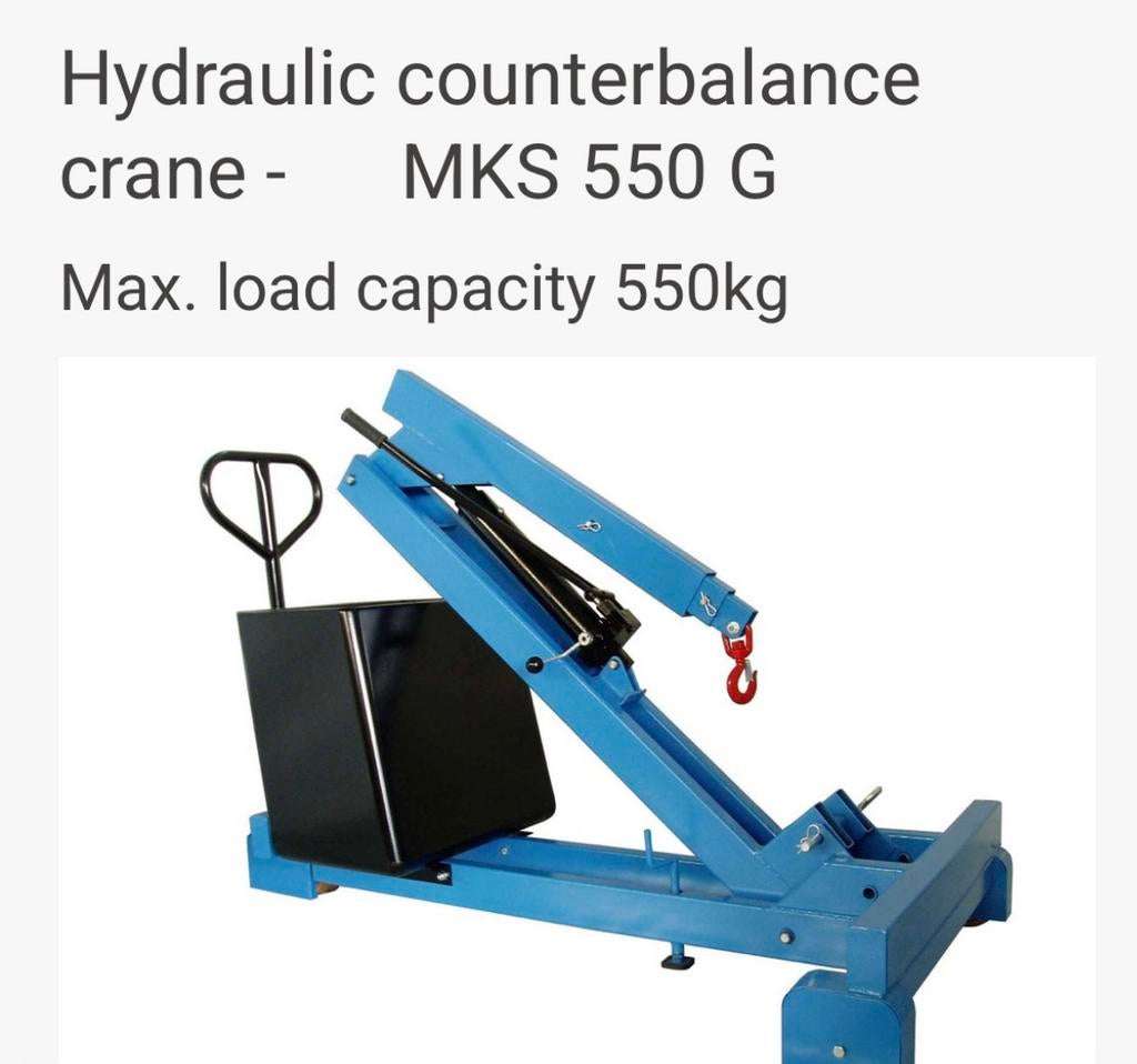 JHT MKS 550 G contragewicht werkplaats kraan, Minder dan 60 liter, Ophalen, Gebruikt, Overige typen
