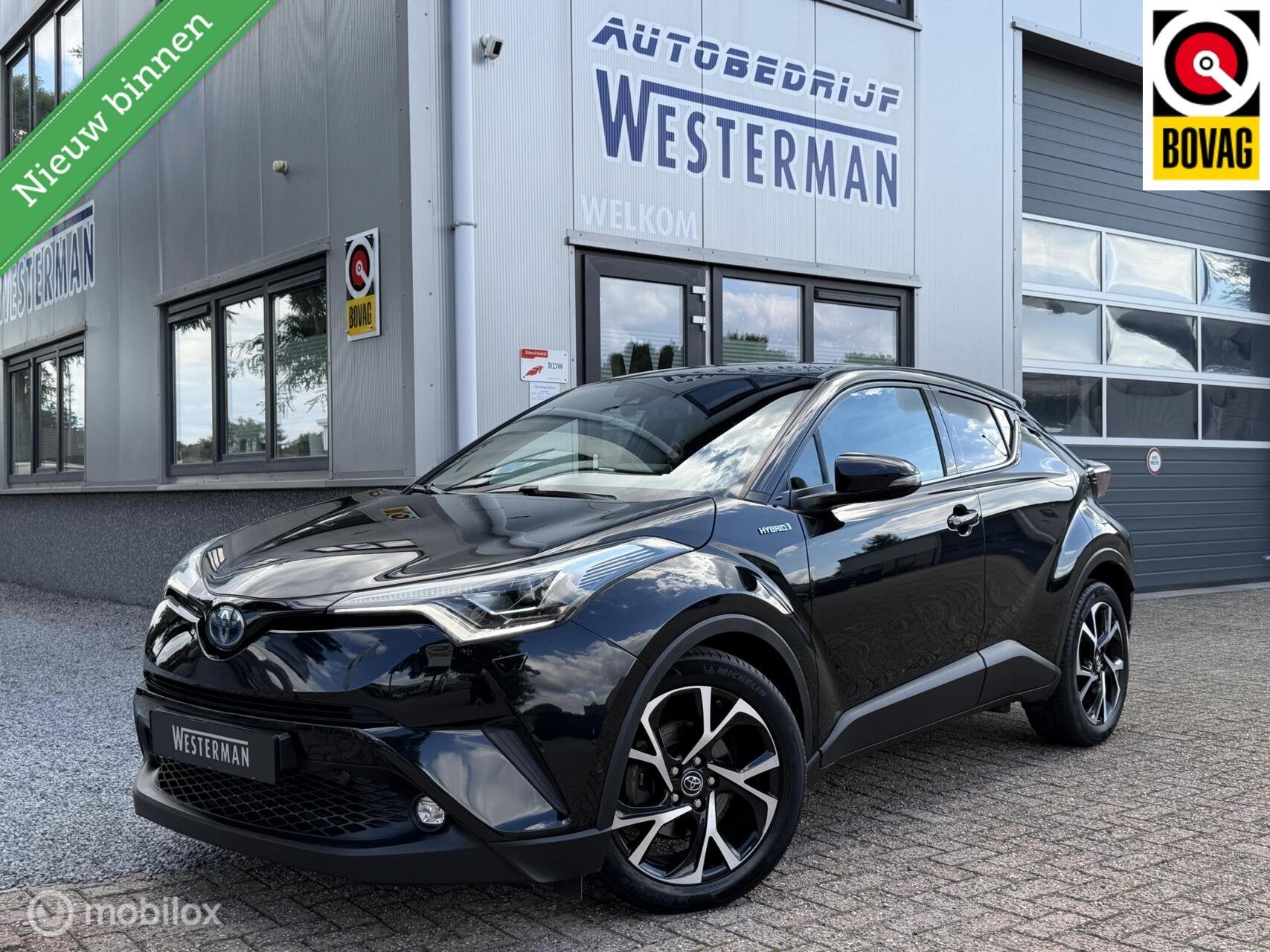 Toyota C-HR 1.8 Hybrid Dynamic Acc Clima Stoel-/stuurverw. L, Auto's, Stof, Gebruikt, 4 cilinders, Met garantie (alle)