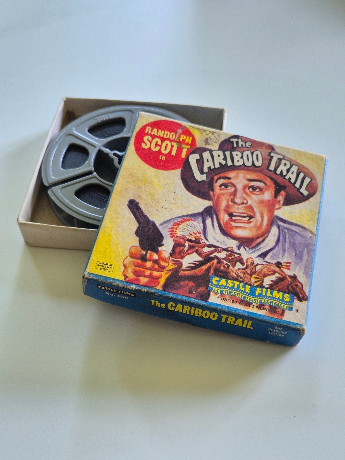 Vintage Castle Films 8mm: The Caribou Trail (Randolph S, Audio, Tv en Foto, Filmrollen, Ophalen of Verzenden, 8mm film