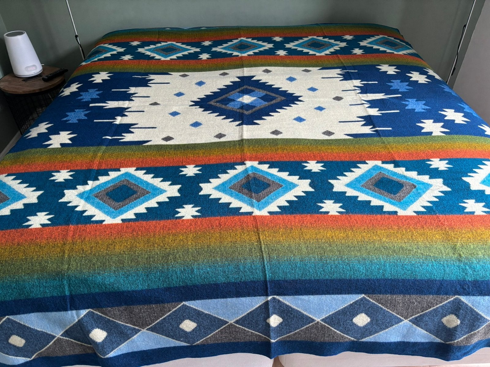 NIEUW! Alpaca wol deken kleed sprei plaid handmade retro, Ophalen of Verzenden, Nieuw