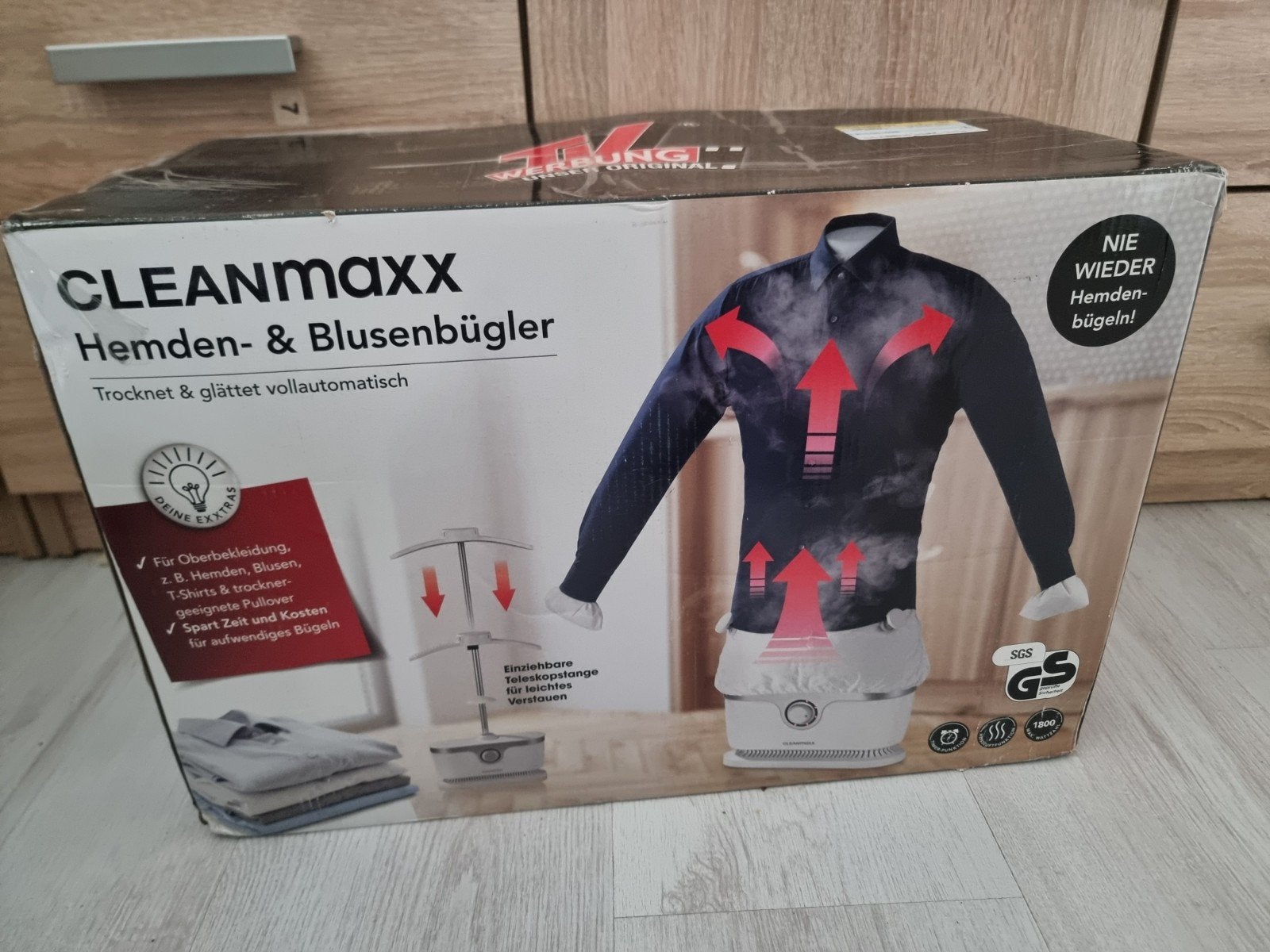 CLEANmaxx Hemden- & Blusenbügler, Ophalen of Verzenden, Nieuw, Strijkijzer met snoer