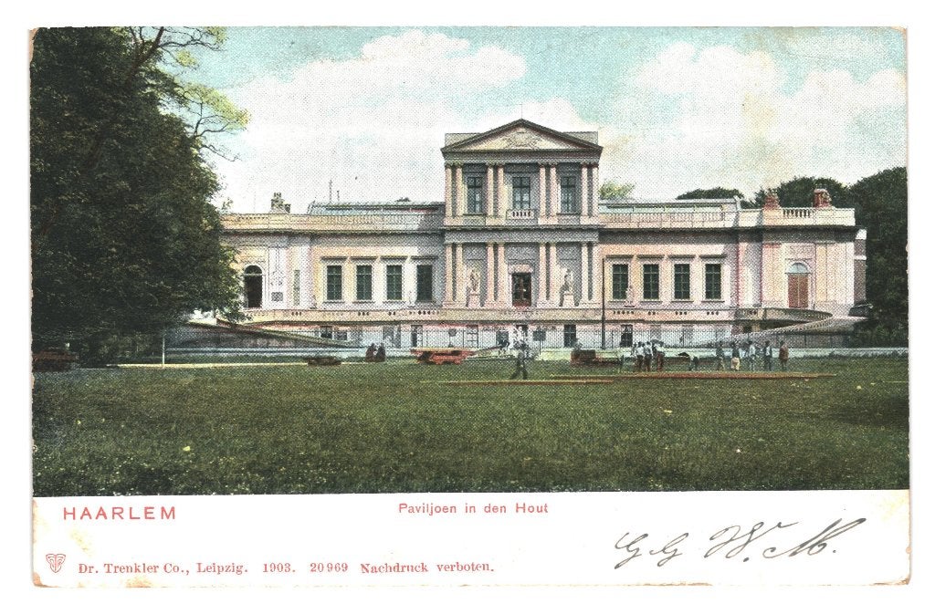 940222	Haarlem	Paviljoen	in den Hout	1905	Gelopen, Ophalen of Verzenden, Voor 1920, Gelopen, Noord-Holland