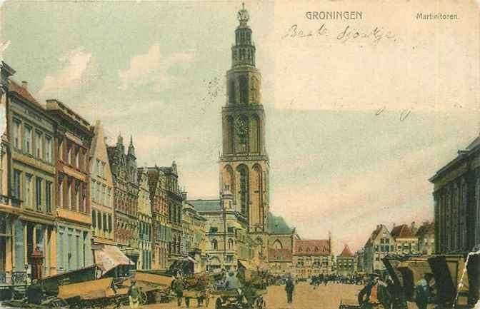 301-106-019 Groningen Martinitoren, Verzenden, Voor 1920, Groningen