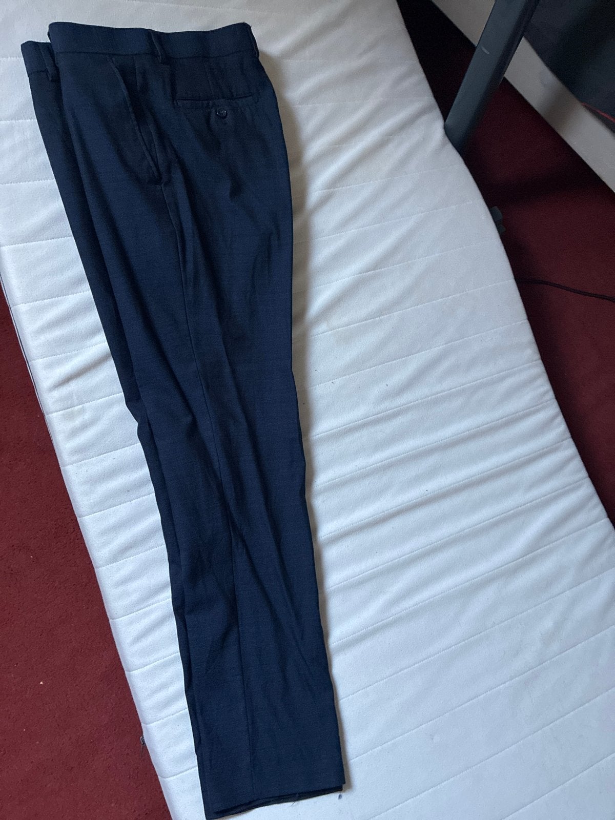 Blauwe broek maat 54, Ophalen, Gedragen, Maat 52/54 (L), Blauw