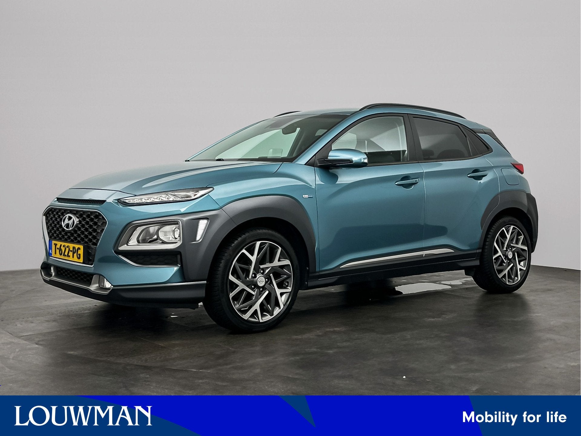 Hyundai KONA 1.6 GDI HEV Fashion | Trekhaak | All-season ban, Auto's, Stof, Euro 6, 23 km/l, Grijs