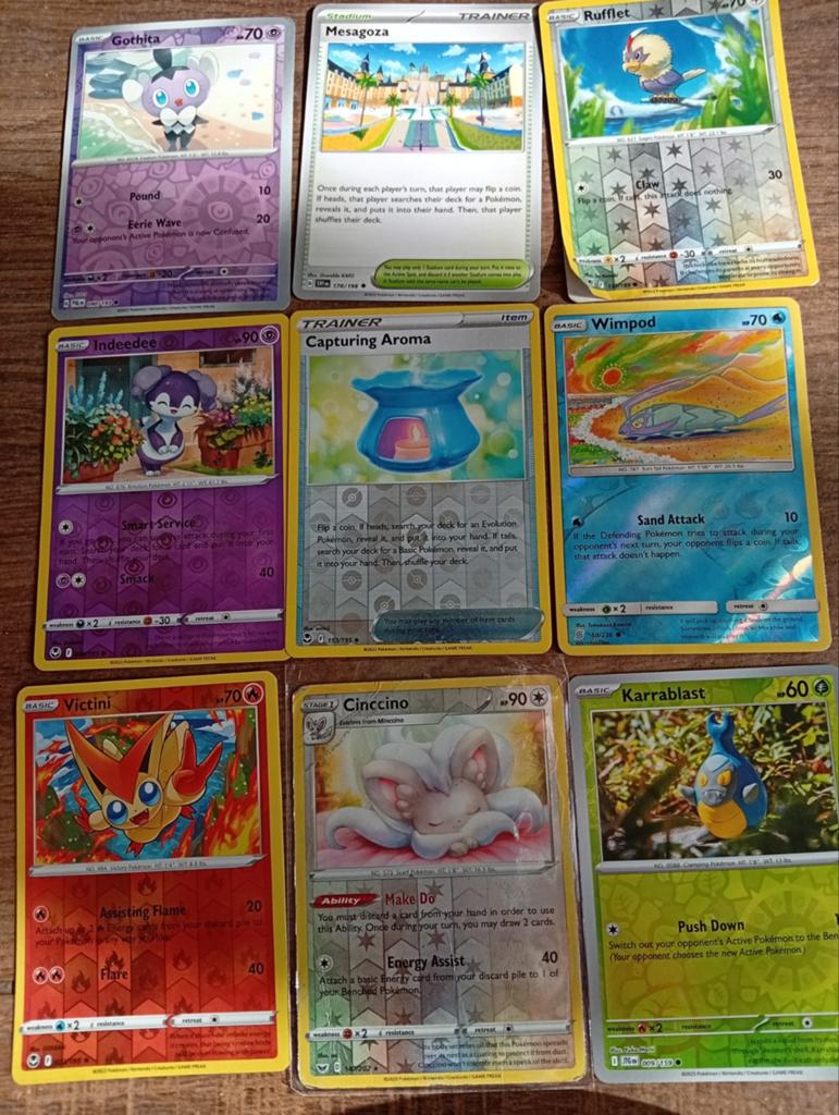 Pokemonkaarten alle 9 met glim, Ophalen of Verzenden, Meerdere kaarten