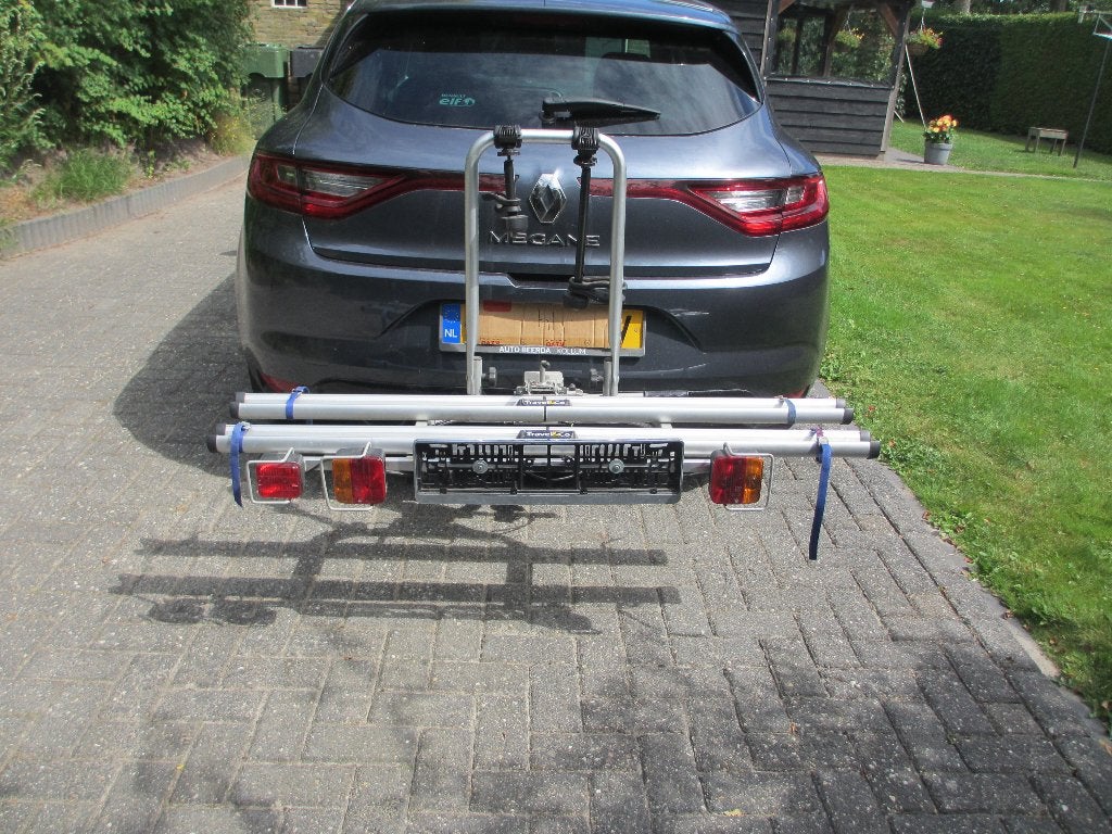 travel en co,zgan,kantelb,60 kg,e-bike,atb,lange goot ,135cm, Ophalen, Elektrische fiets, Zo goed als nieuw, 2 fietsen
