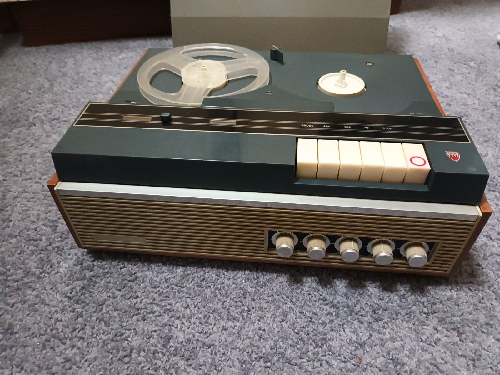 Aristona bandrecorder vintage, Ophalen, Bandrecorder, Met stofkap