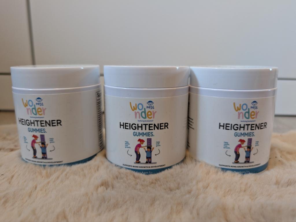 Wondernest Heightener Gummies - 3 potten, Ophalen of Verzenden
