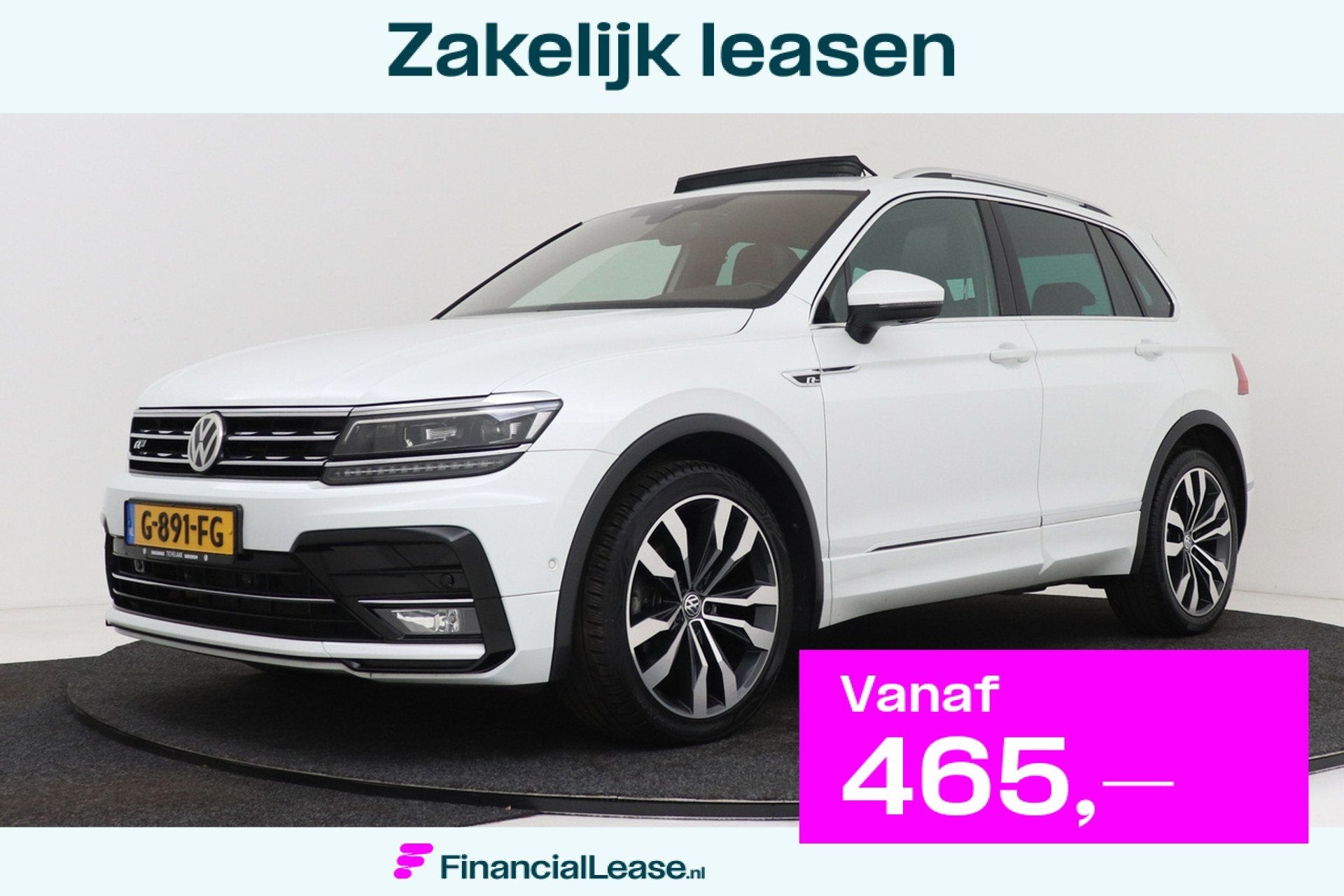 Volkswagen Tiguan 1.5 TSI ACT Highline R-line | Panoramadak, Stof, 4 cilinders, Wit, Origineel Nederlands