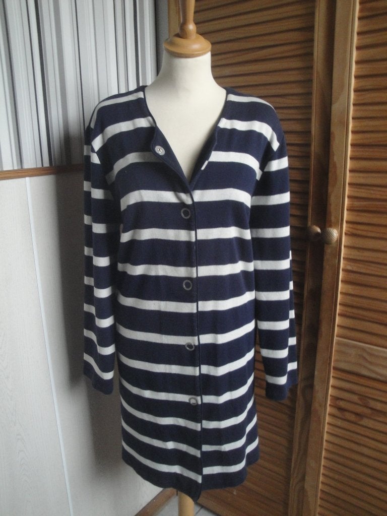 Blauw/offwhite vest BRANTEX maat 48, Blauw, Ophalen of Verzenden, Zo goed als nieuw, Maat 46/48 (XL) of groter