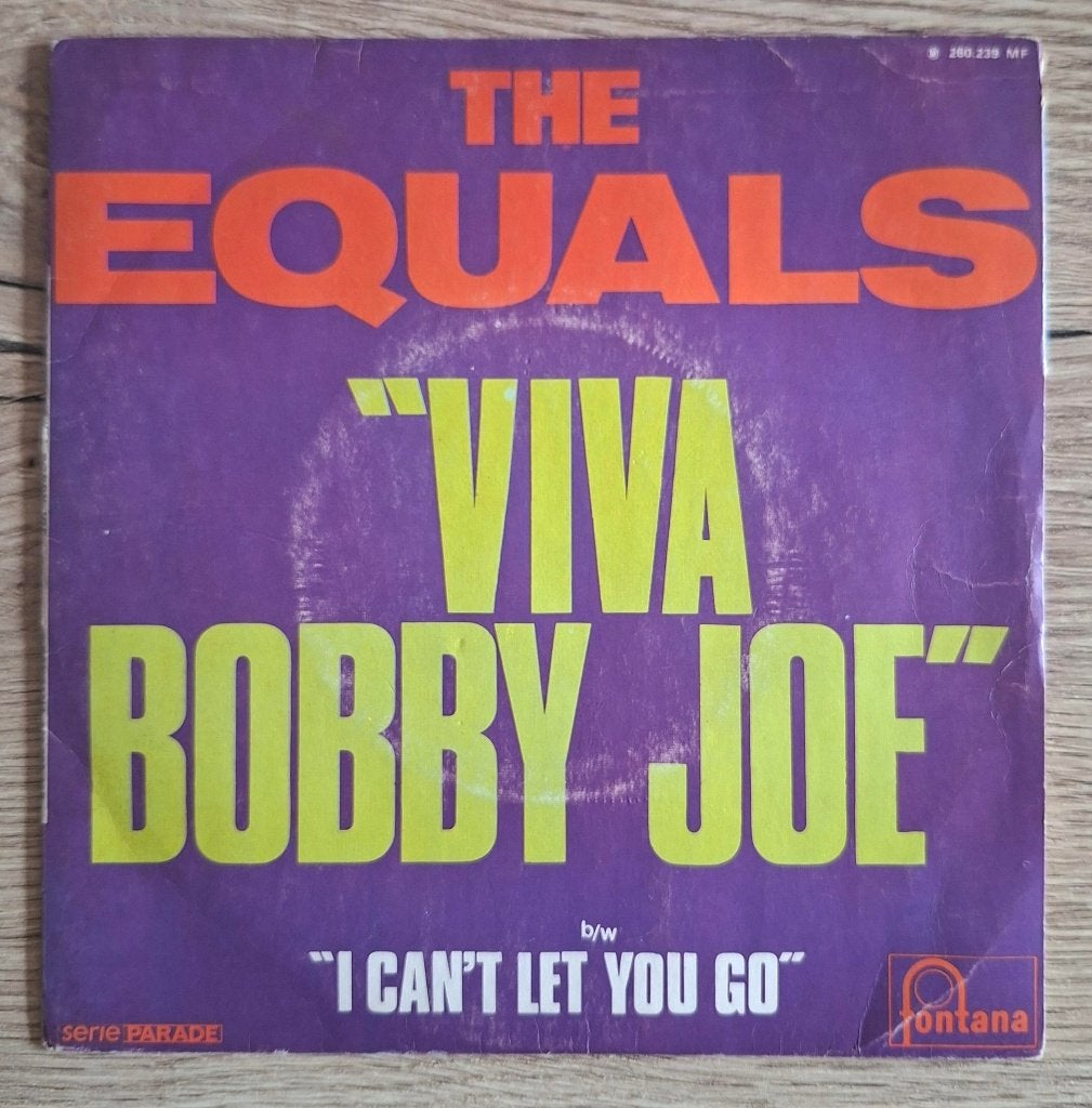 Equals Franse single Viva Bobby Joe MET languette!!!, Gebruikt, 7 inch, Single, Ophalen of Verzenden