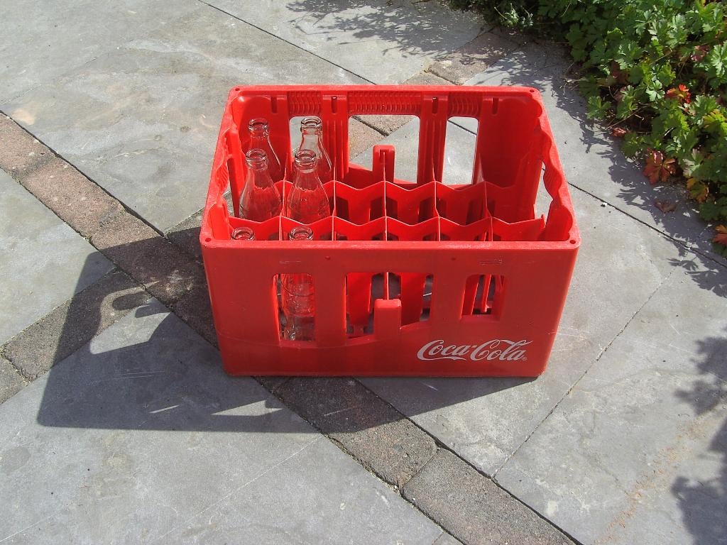 Kratje van Coca Cola met 6 flesjes (250 cc), Ophalen of Verzenden, Gebruikt, Gebruiksvoorwerp
