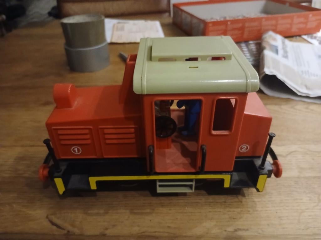 Leuke playmobil vintage diesellok, Ophalen of Verzenden, Gebruikt, Gelijkstroom, Overige merken