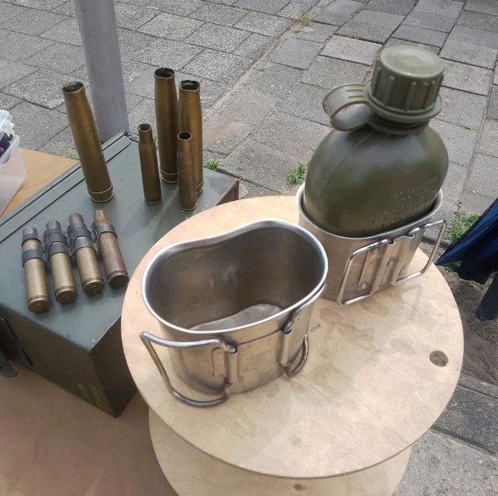 VELDFLES met VELD BEKER, Ophalen of Verzenden, Landmacht, Nederland, Overige typen