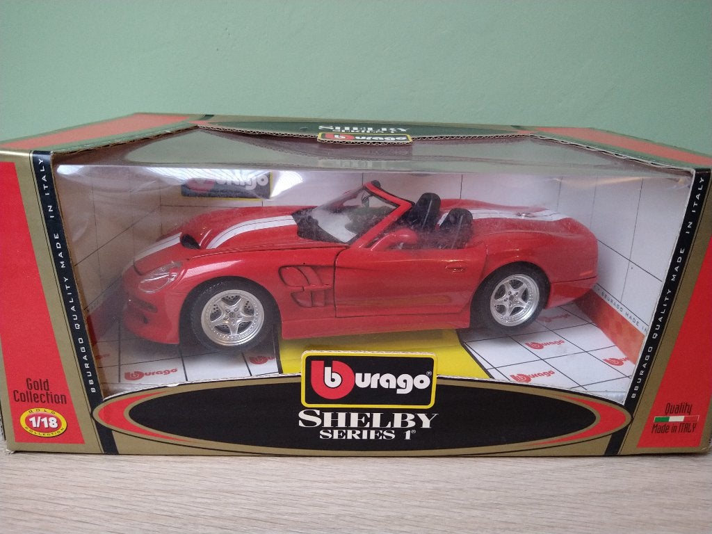 Shelby Series 1 Bburago Originele Verpakking 1:18, Ophalen of Verzenden, Zo goed als nieuw, Auto, Bburago