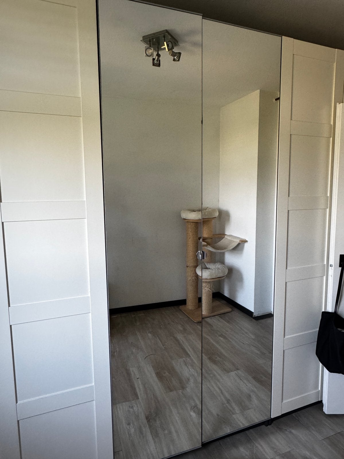 Pax kast 235x58x100 met spiegeldeuren, Huis en Inrichting, Ophalen, Overige materialen, Gebruikt, 200 cm of meer