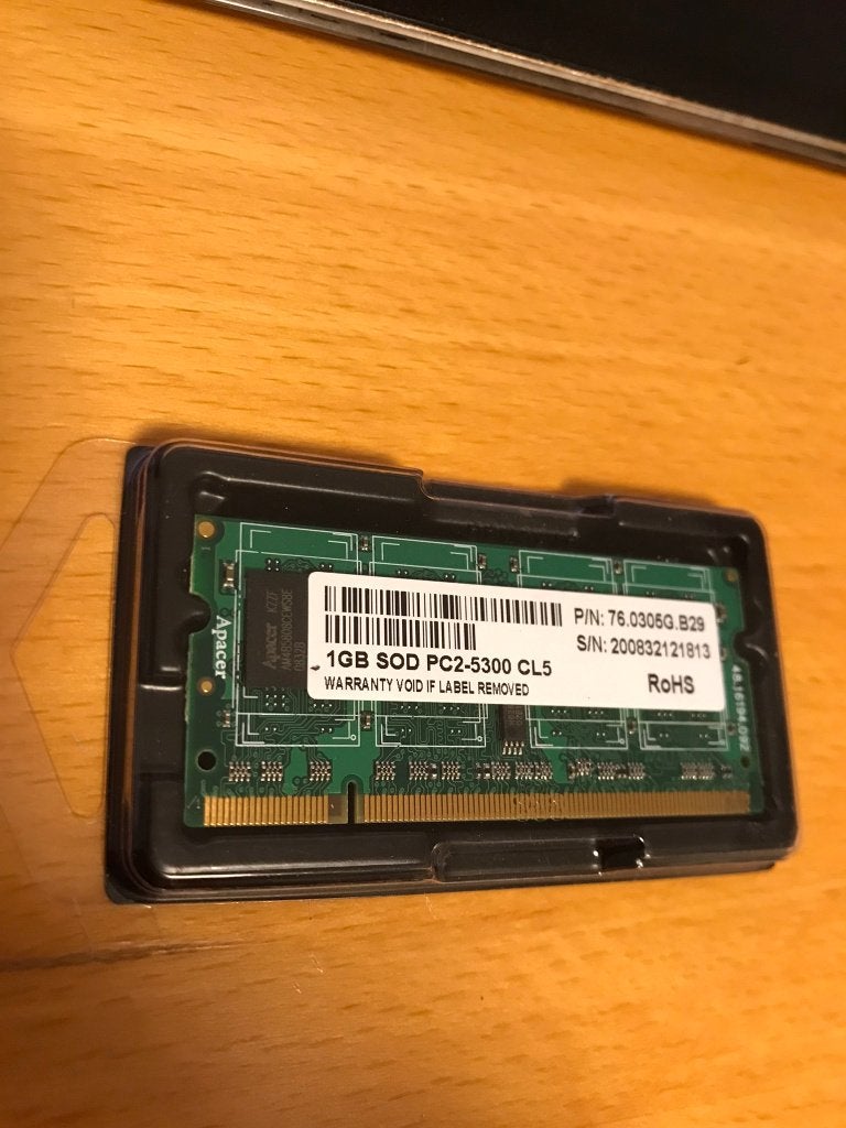 1 GB SOD PC2-5300 laptop geheugen, Ophalen of Verzenden, DDR2, Laptop