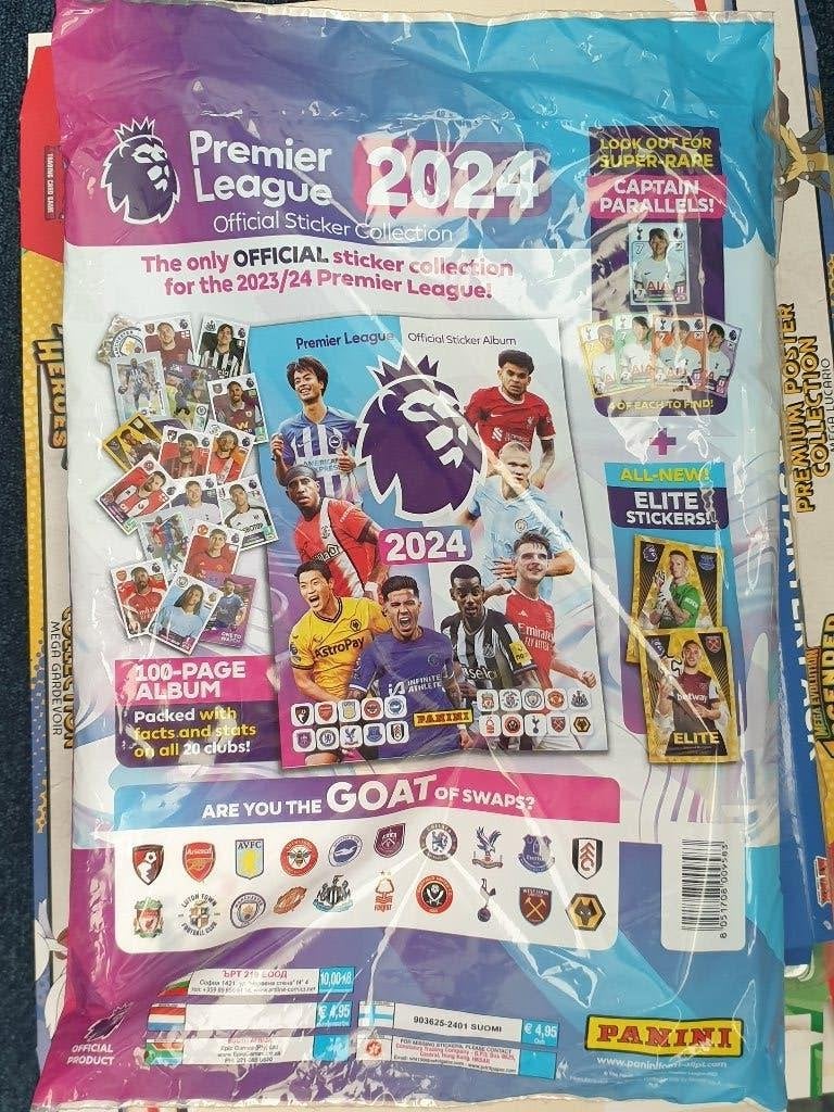 Panini Premier League 2024 starter pack, Ophalen, Nieuw, Buitenlandse clubs, Poster, Plaatje of Sticker