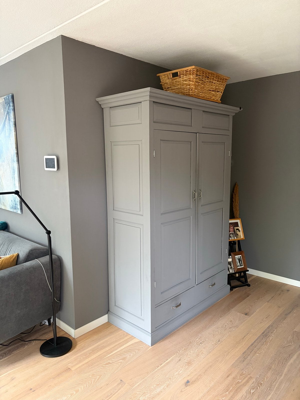 Kast met lades en planken, Gebruikt, 100 tot 150 cm, 200 cm of meer, Ophalen of Verzenden