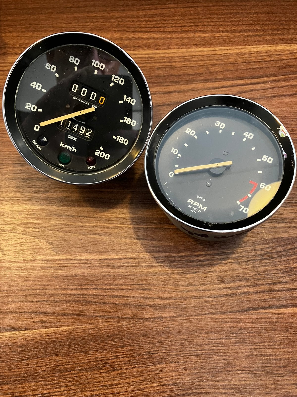 Smiths Triumph snelheidsmeter en toerenteller, Auto-onderdelen, Dashboard en Schakelaars, Ophalen of Verzenden, Nieuw, Triumph