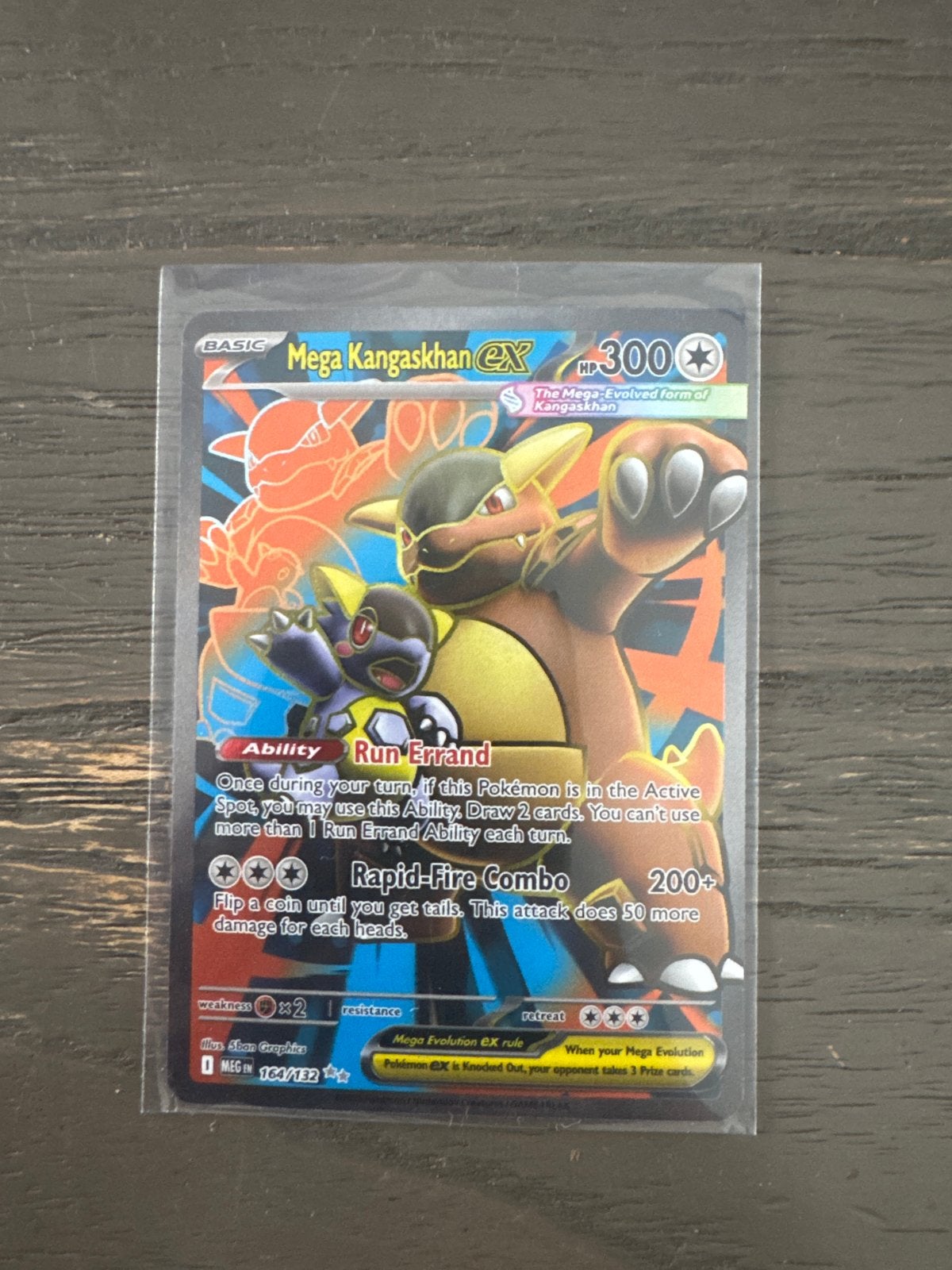 Mega Kangaskhan EX Pokémon kaart (106/112), Ophalen of Verzenden, Zo goed als nieuw, Losse kaart