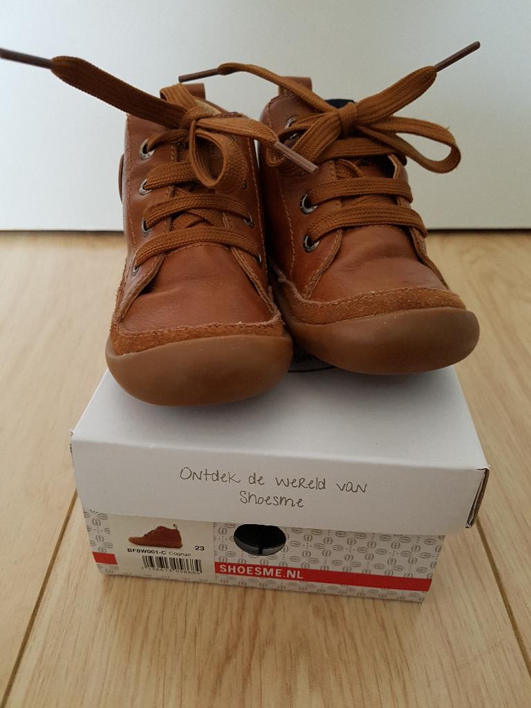 Shoesme schoentjes. Bruin. Hoog model. Maat 23., Kinderen en Baby's, Babykleding | Schoentjes en Sokjes, Schoentjes, Ophalen of Verzenden