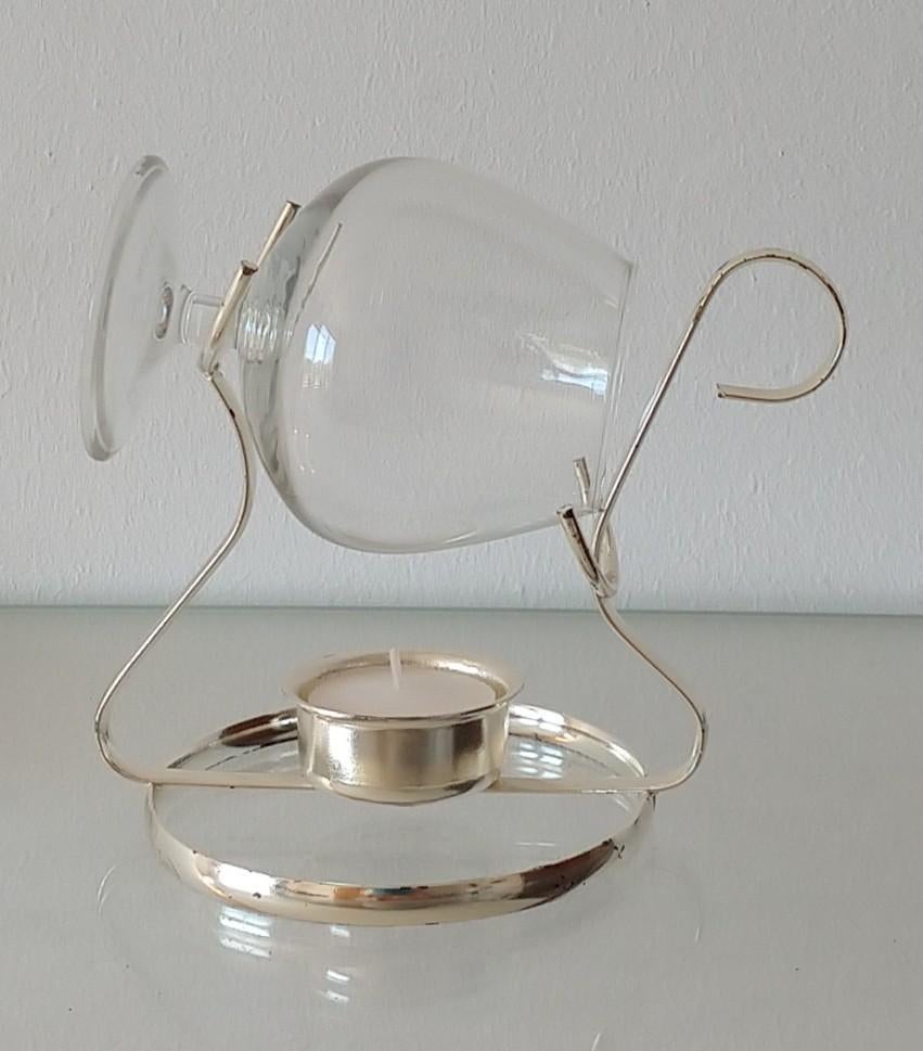 verzilverde cognacglas warmer, volgnr 11, Ophalen of Verzenden