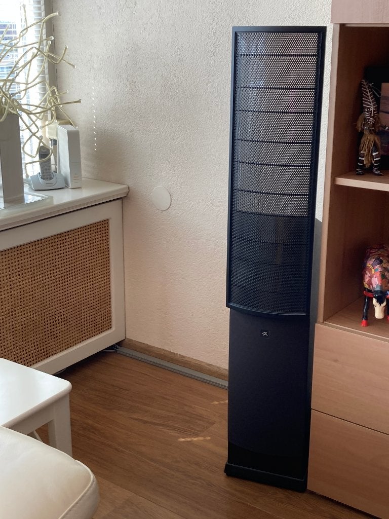 Hybride luidspeakerset Martin Logan Source, Audio, Tv en Foto, Luidsprekers, Gebruikt, Vloerstaande luidspreker, 150 watt of meer