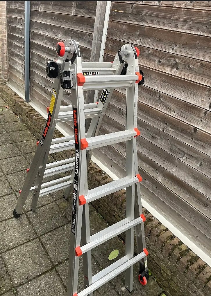 Little giant velocity 4x5, Doe-het-zelf en Verbouw, Ladders en Trappen, Ophalen, Zo goed als nieuw, 4 meter of meer