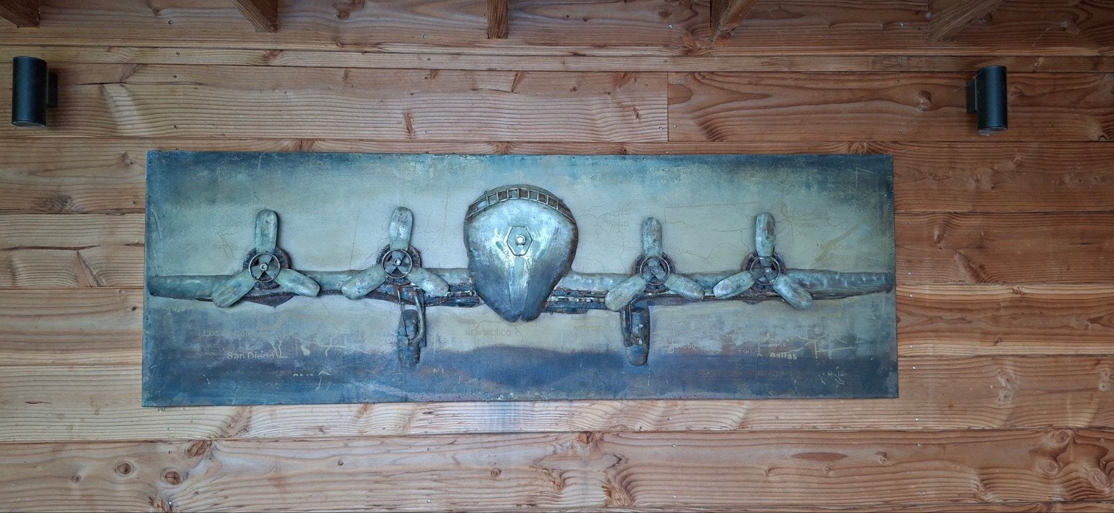 Metalen 3D schilderij 1.80 X 60, Ophalen, Zo goed als nieuw, Schilderij
