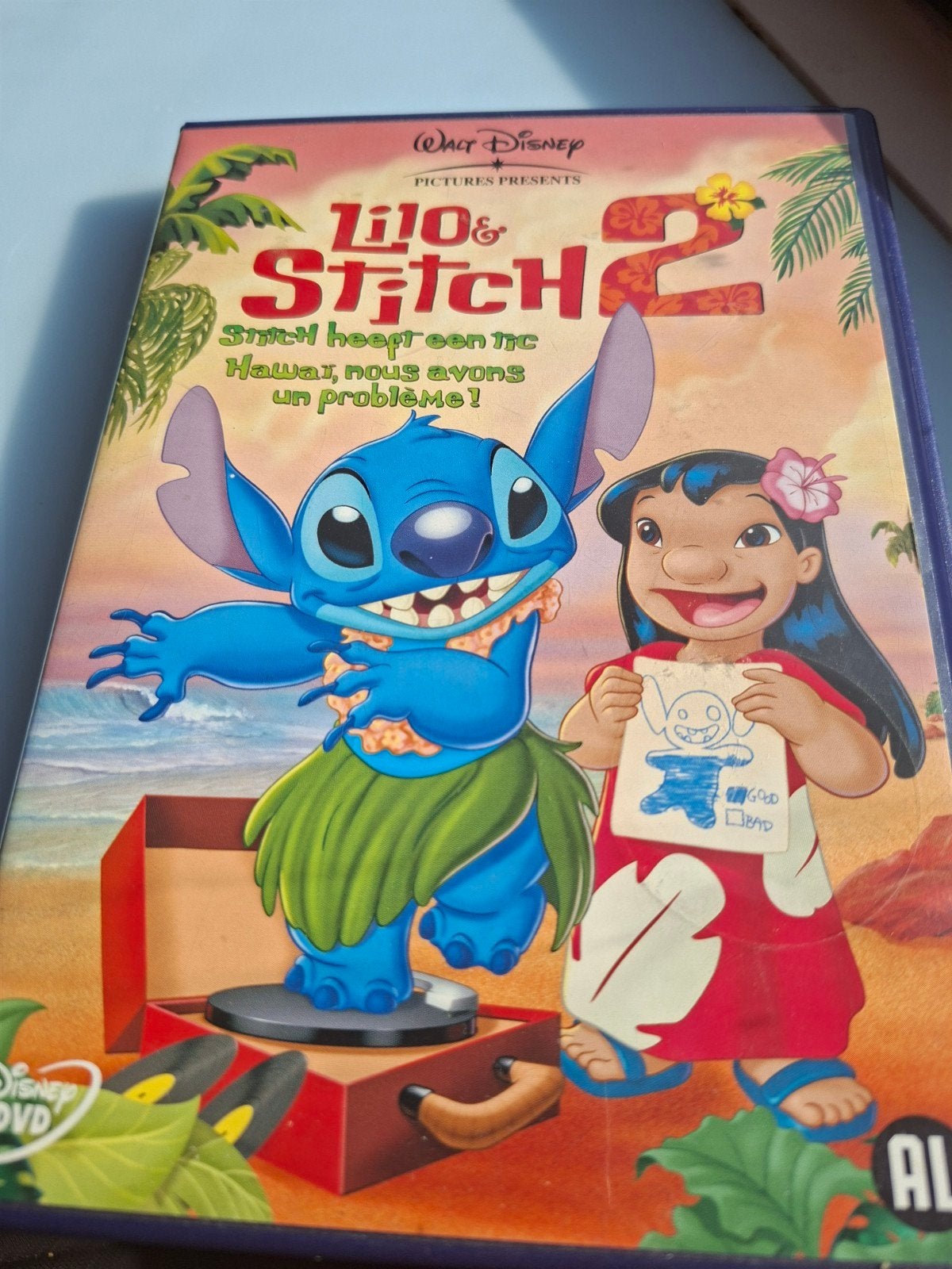 Disney Lilo & Stitch 2 DVD - Zo goed als nieuw, Cd's en Dvd's, Alle leeftijden, Nederlands, Zo goed als nieuw, Familie